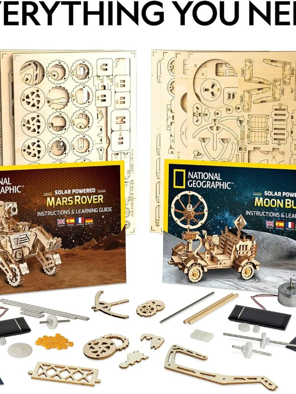 NEW NATIONAL GEOGRAPHIC Solar Model Kit Wooden 3D Puzzle Models NASA Space Explo